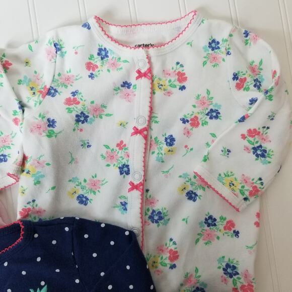 6M Sleep/Play Snap Up Bundle Carters Little Me - Picture 3 of 10